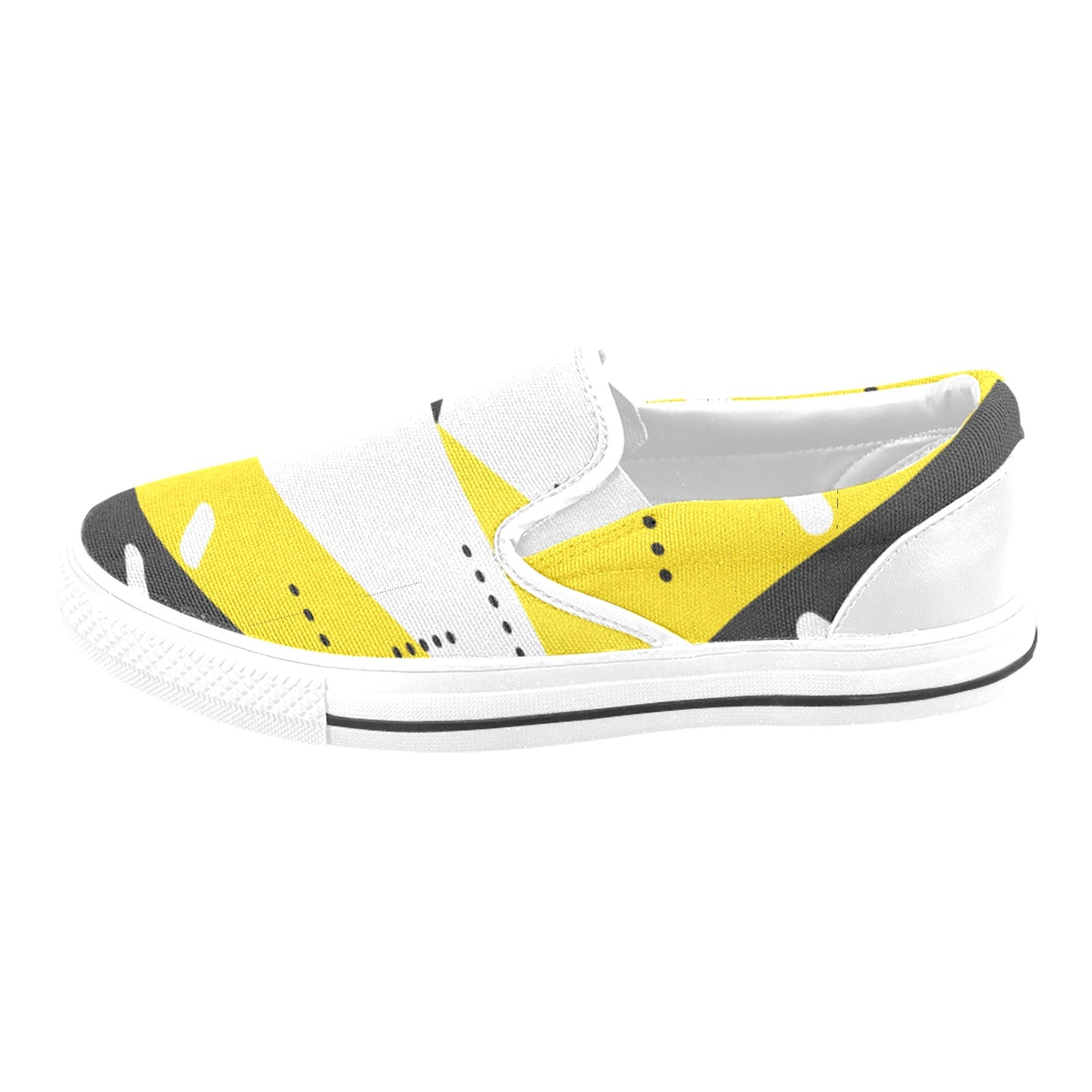 Black & Yellow Slip-on Shoes- Kid