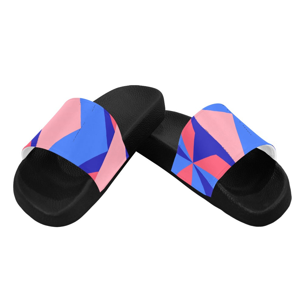 Color Abstract Men's Slides