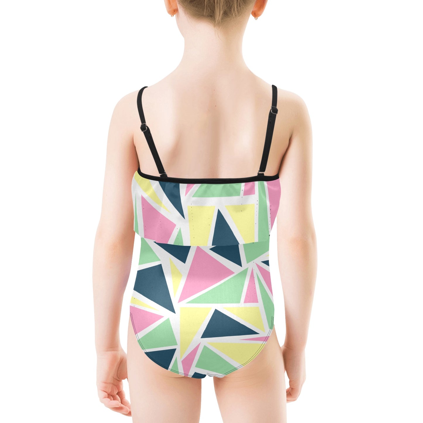 Colored Angles Girls Swimsuit