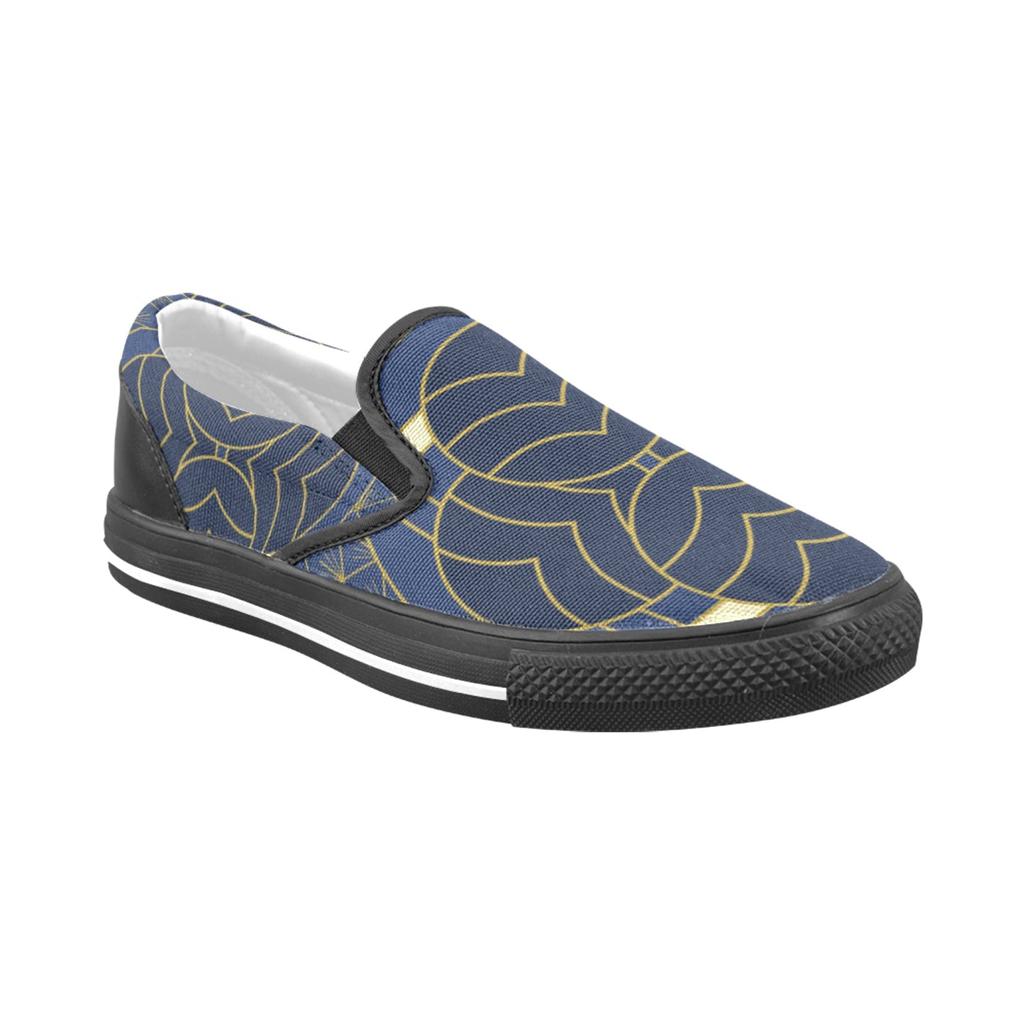 Navy Cut Women's Slip-on Shoes