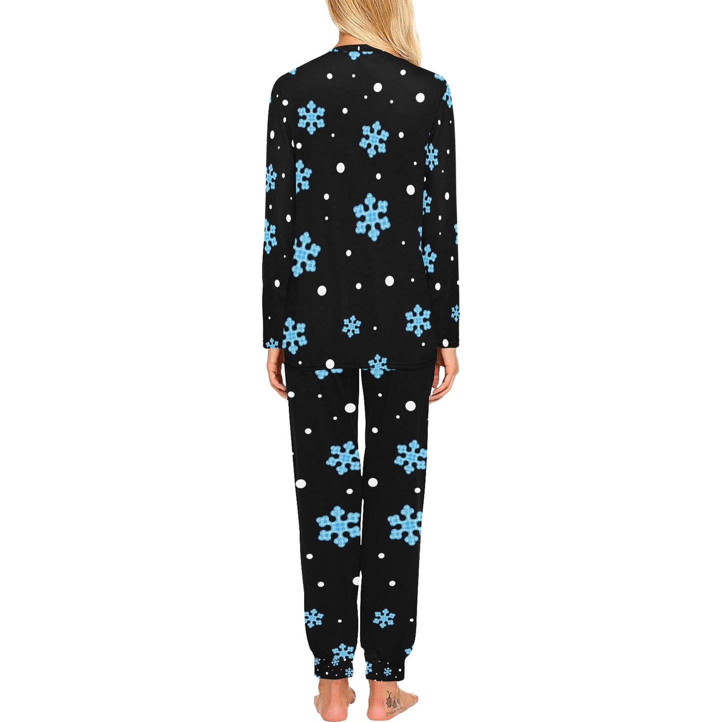 Night Snow Christmas Women's Pajama Set