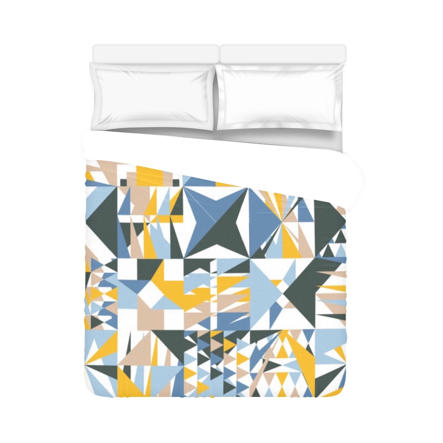 Blue Abstract Duvet Cover 86"x70"