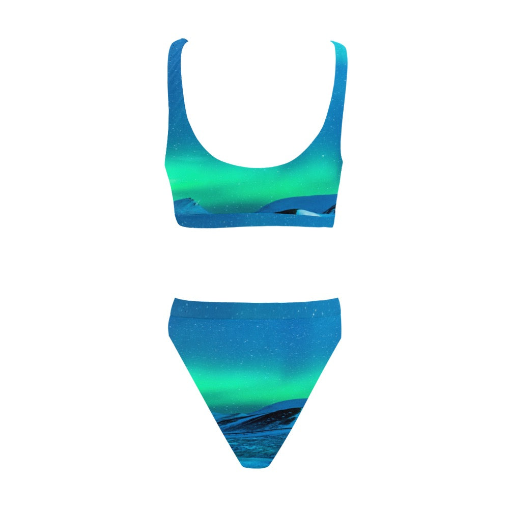 Blue Eclipse Sport Swimsuit