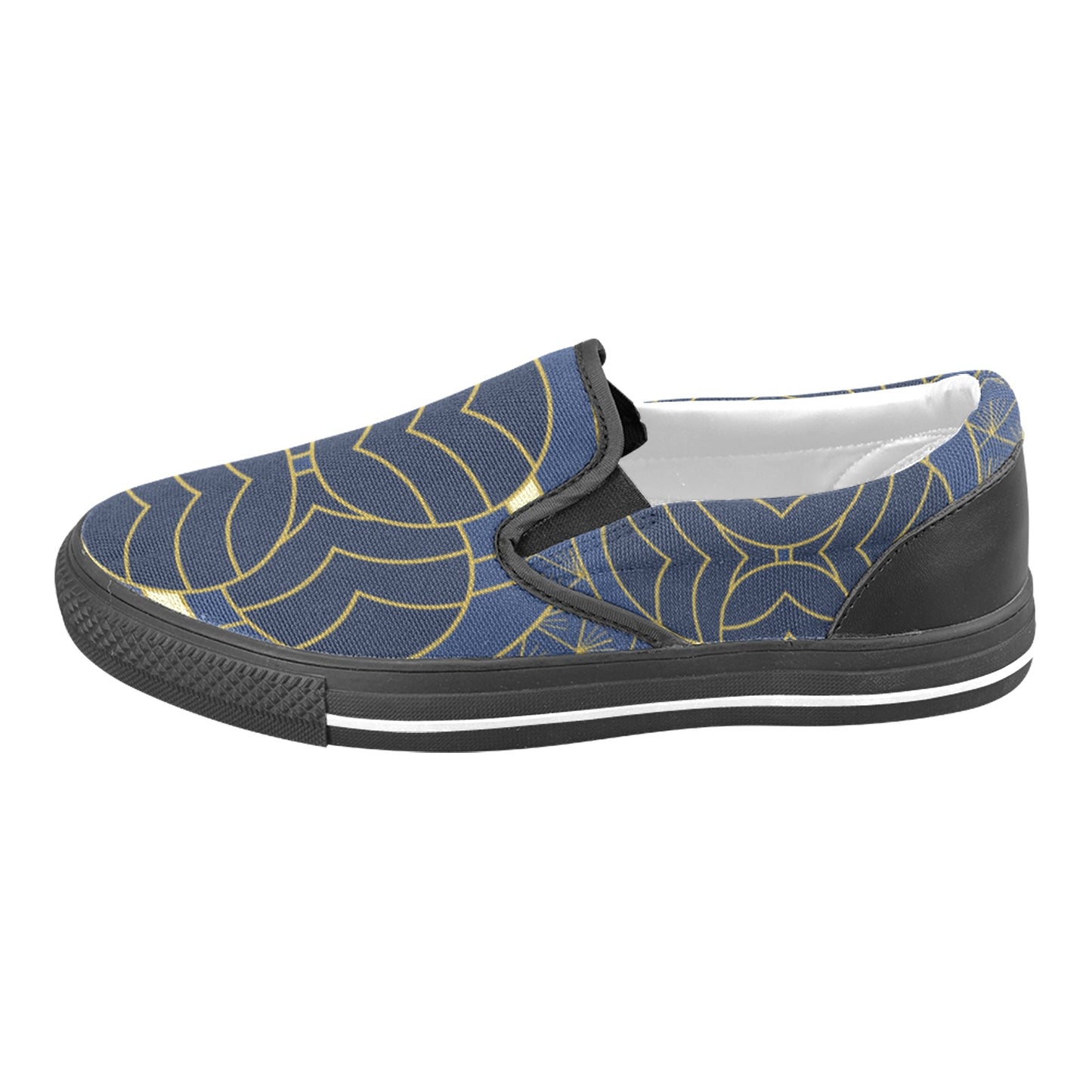 Navy Cut Women's Slip-on Shoes