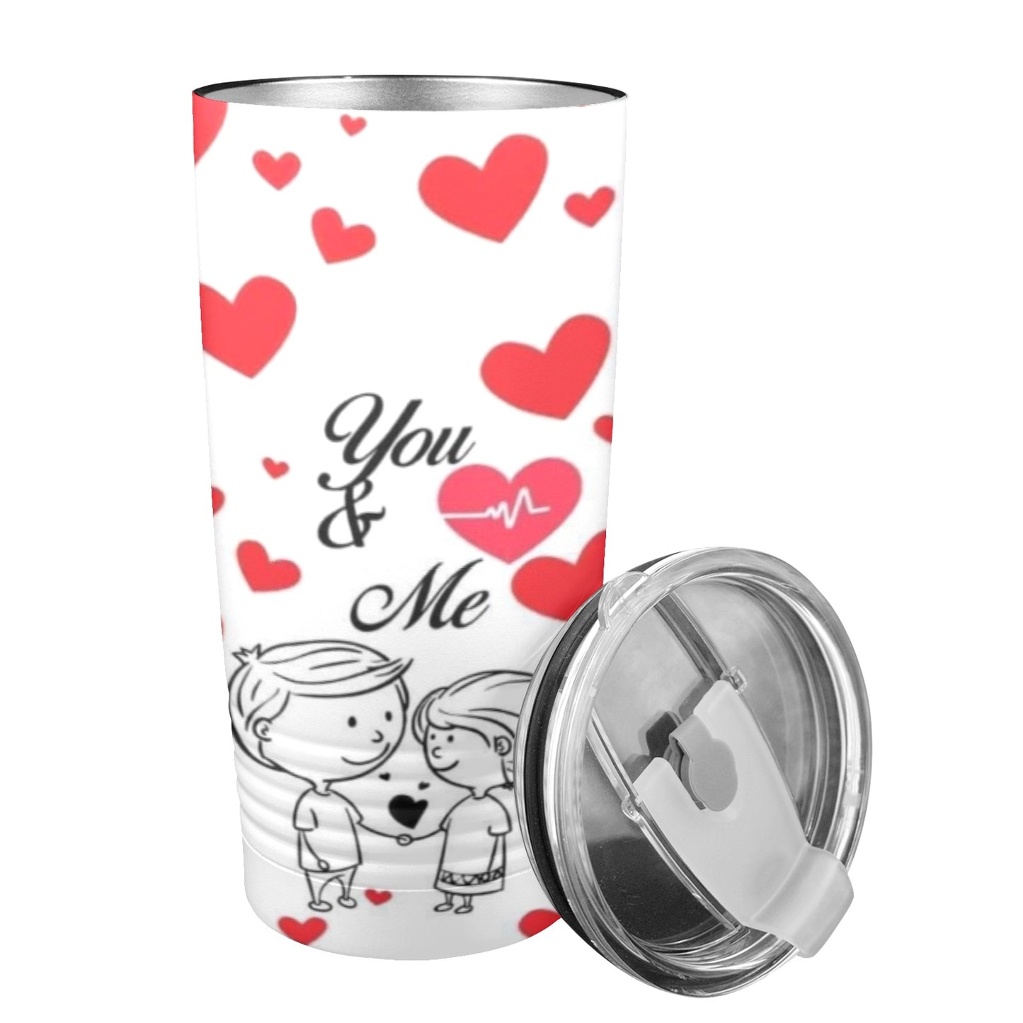 You & Me Valentine’s Day 20oz Insulated Stainless Steel Mobile Tumbler