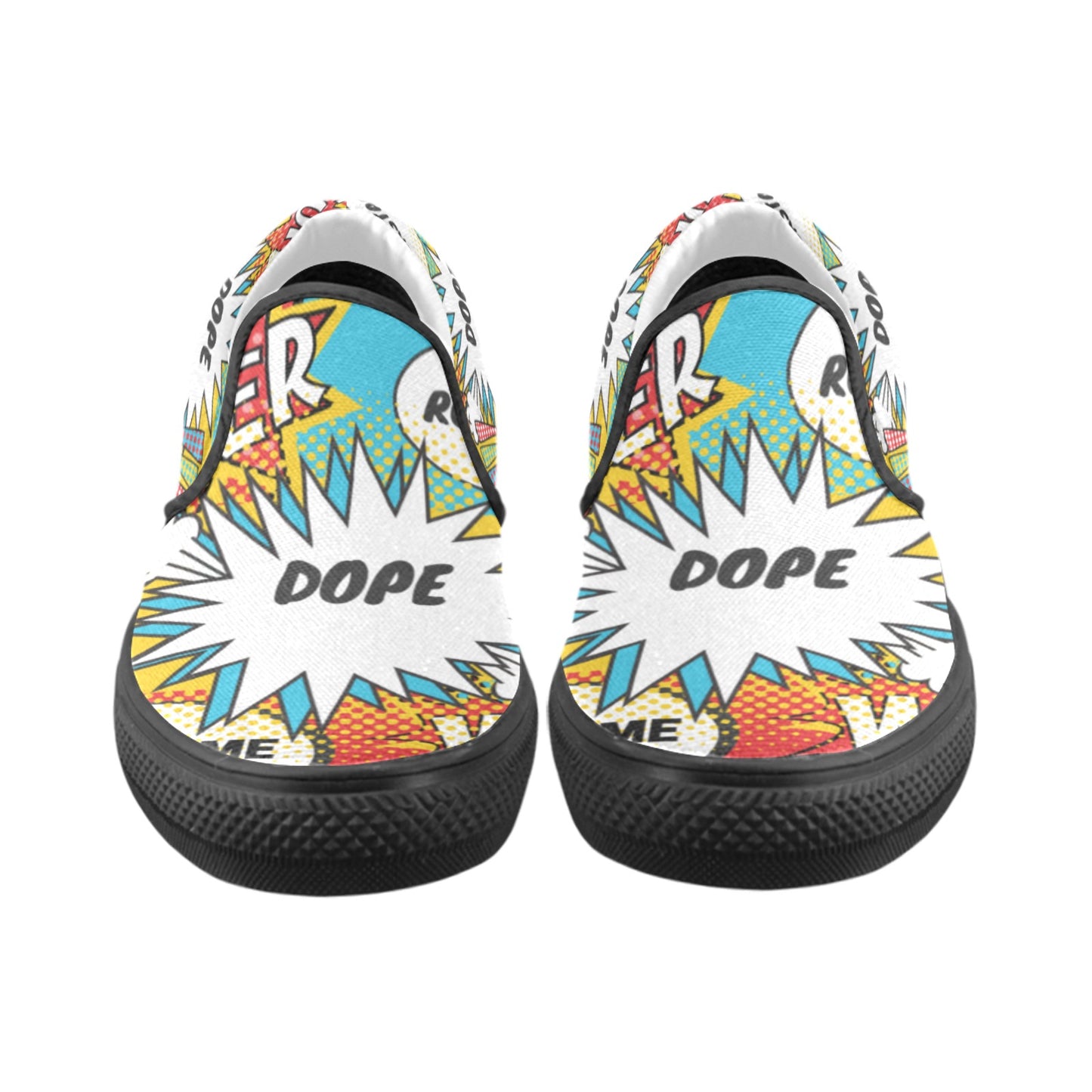 Comic Words Women's Slip-on Shoes