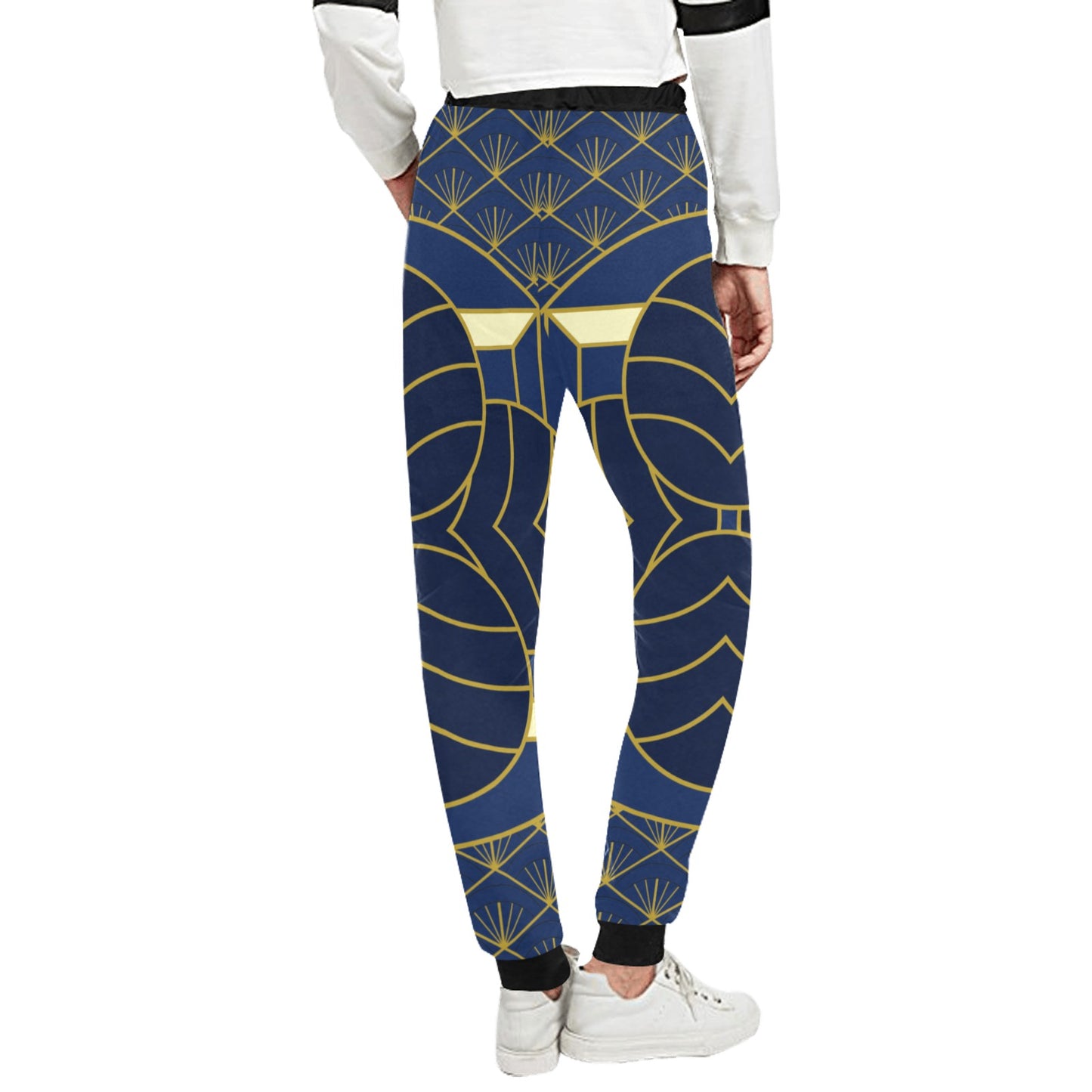 Navy Cut Unisex Sweatpants