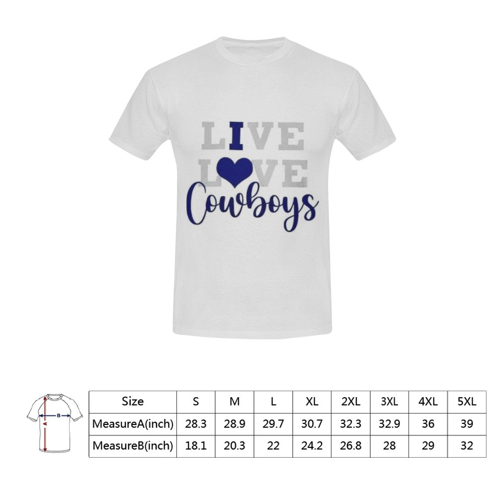 Live Love Cowboys Men's T-Shirt