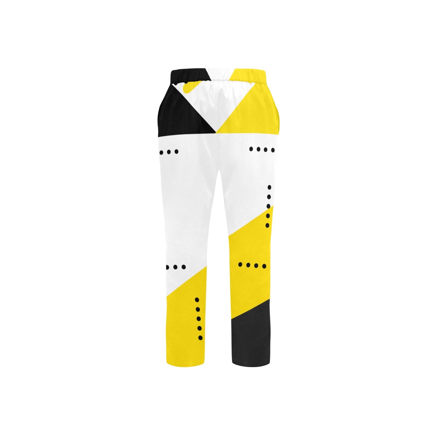 Black and Yellow Men's Casual Trousers