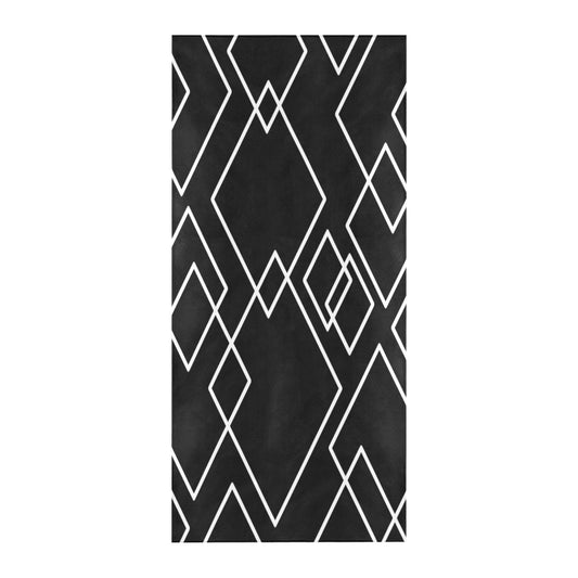 Black Squared Beach Towel 32"x 71"