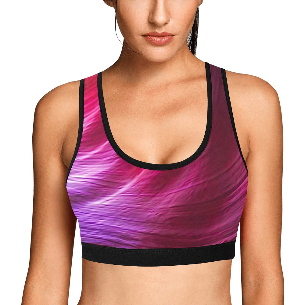 Purple Winds Women's Sports Bra