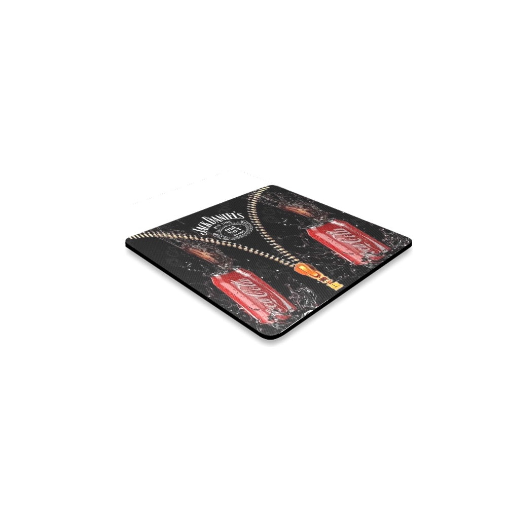 Cola & Jack Daniels Square Coaster