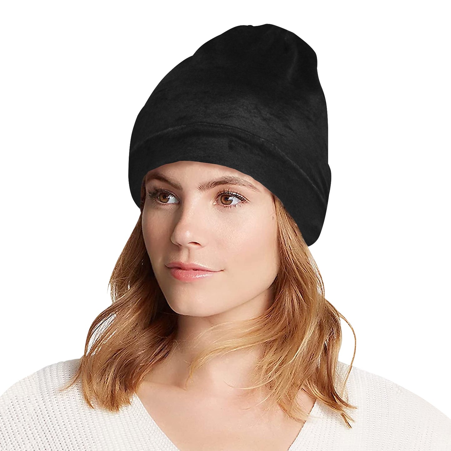 All Black Everything Beanie for Adults