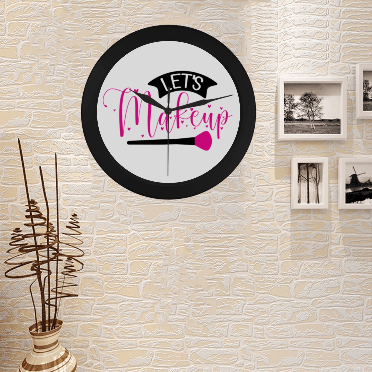 Let’s Makeup Circular Wall clock