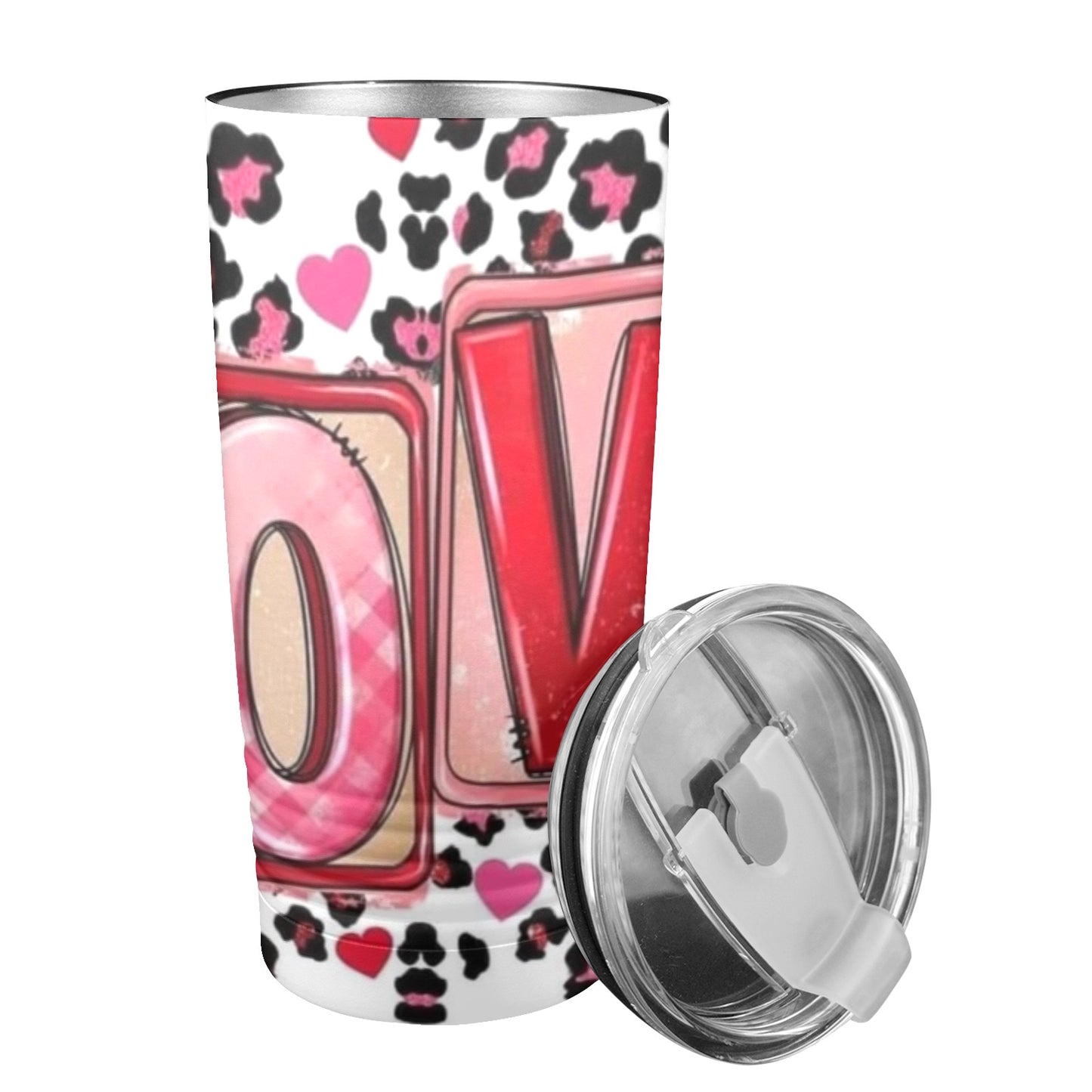 Love Valentines Day 20oz Insulated Stainless Steel Mobile Tumbler