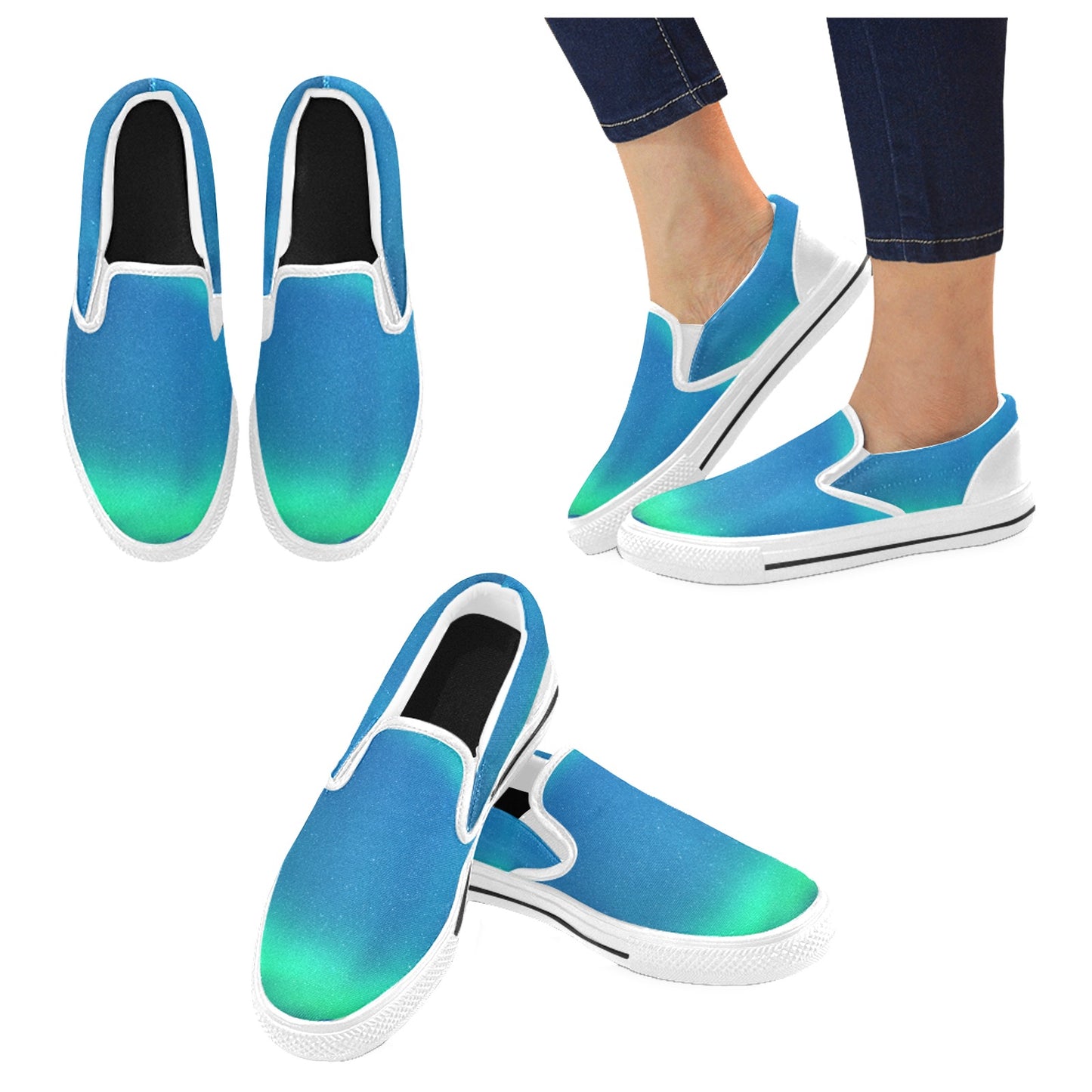 Blue Eclipse Women's Slip-on Shoes