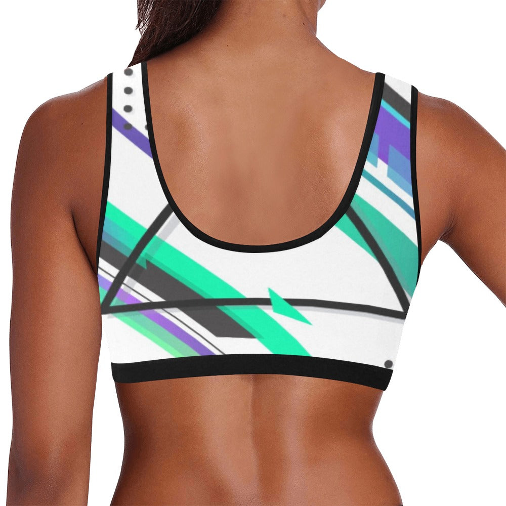 Retro Skate Women's Sports Bra