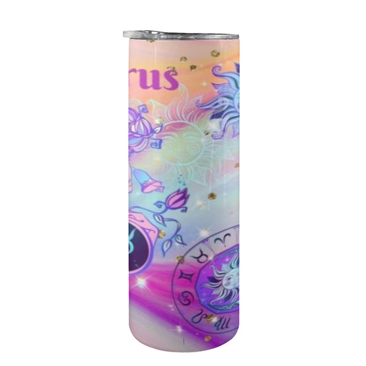 Taurus 20oz Tall Skinny Tumbler with Lid and Straw