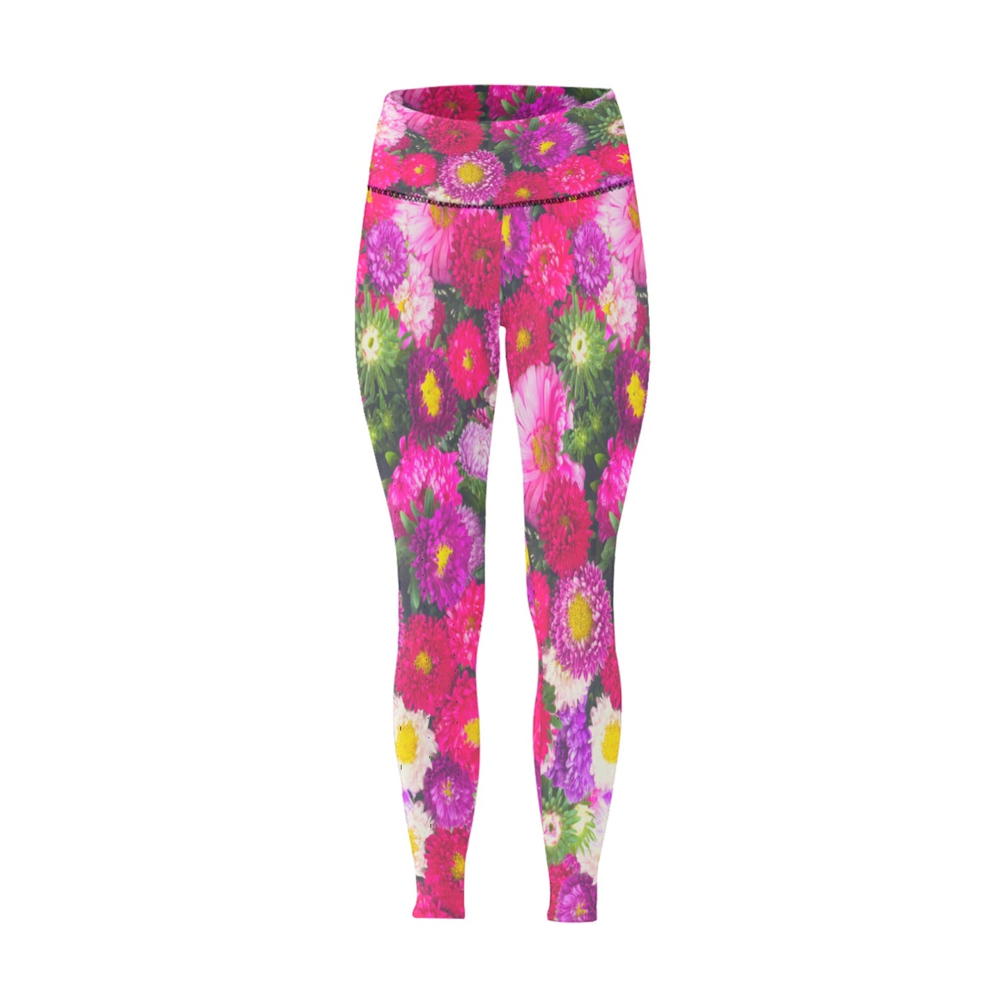 Pink Flow Women's High-Waisted Leggings