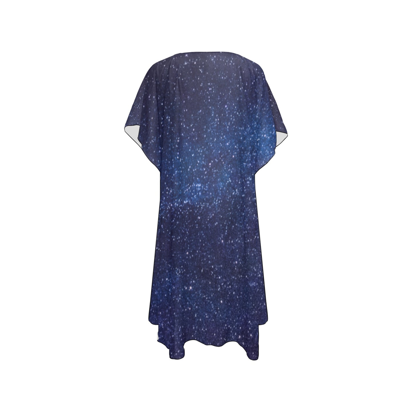 Blue Shimmer Chiffon Cover Up