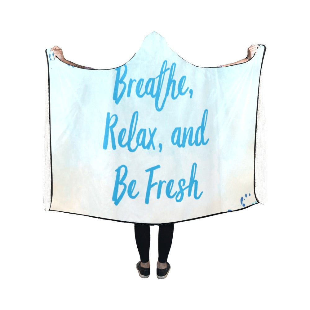 Breathe, Relax Hooded Blanket 50''x40''