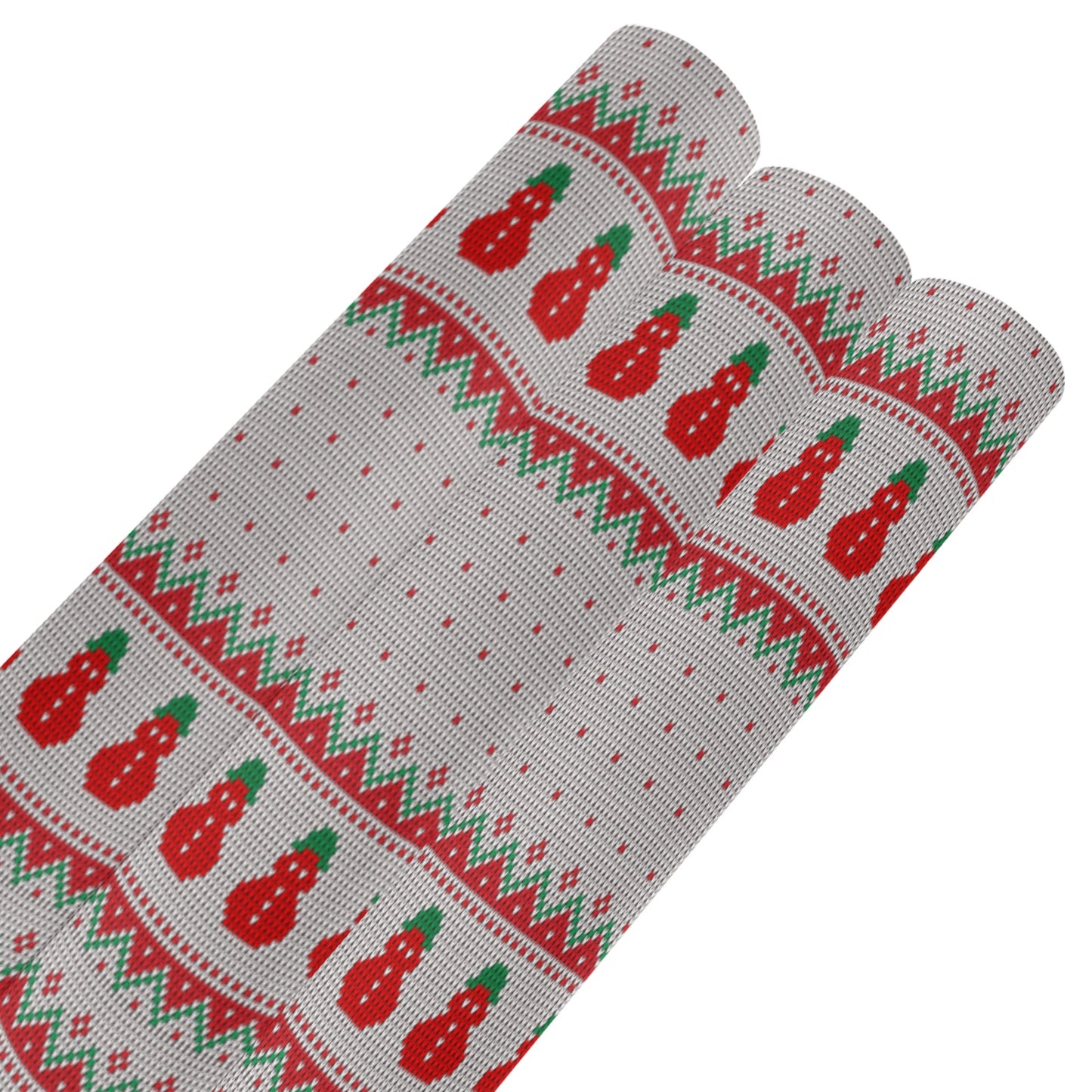 Red Snowman Christmas Gift Wrapping Paper 58"x 23" (3 Rolls)