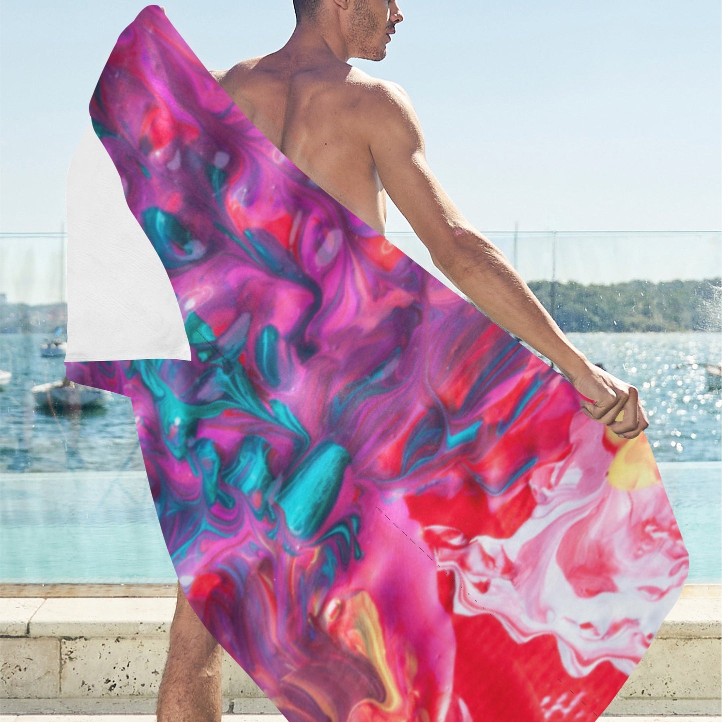 Spring Summer Beach Towel 32"x 71"