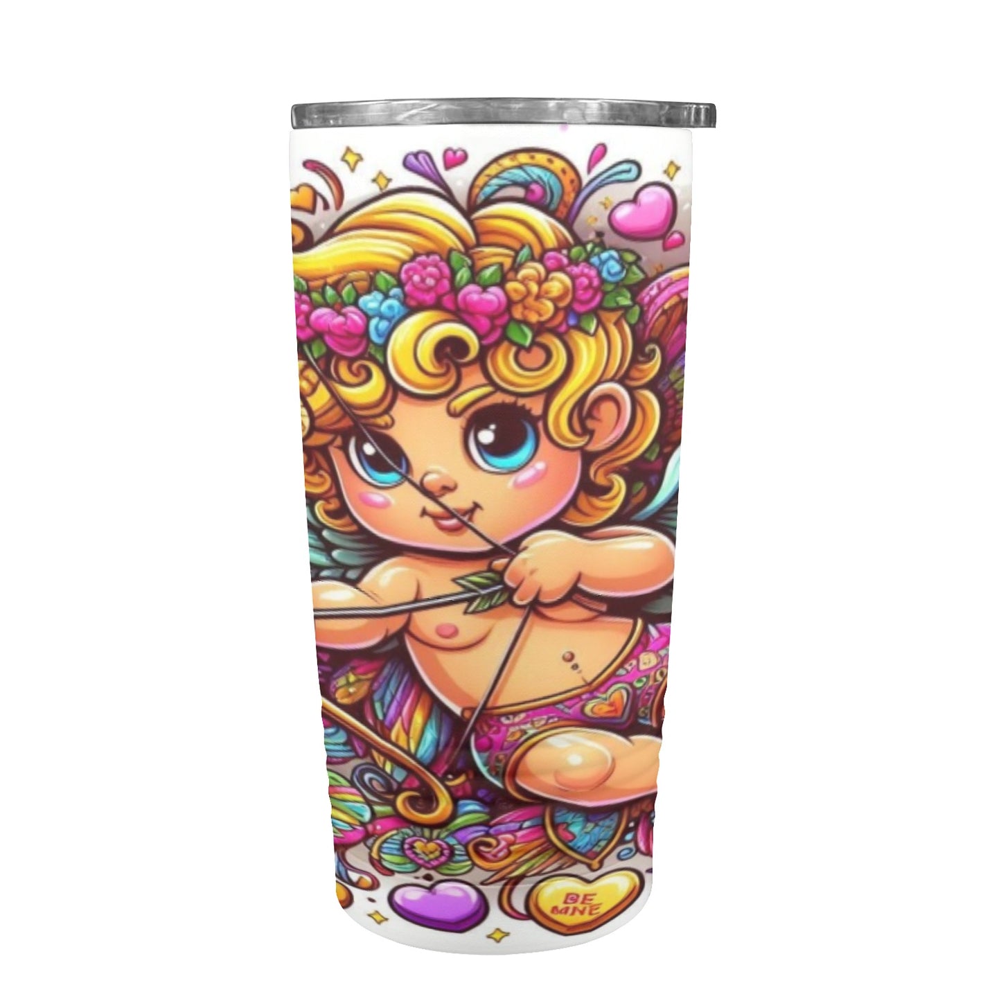 Cupid Angel Valentine’s Day 20oz Insulated Stainless Steel Mobile Tumbler