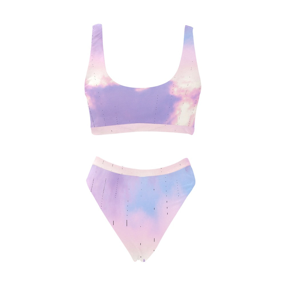 Pastel Skies Sport Swimsuit