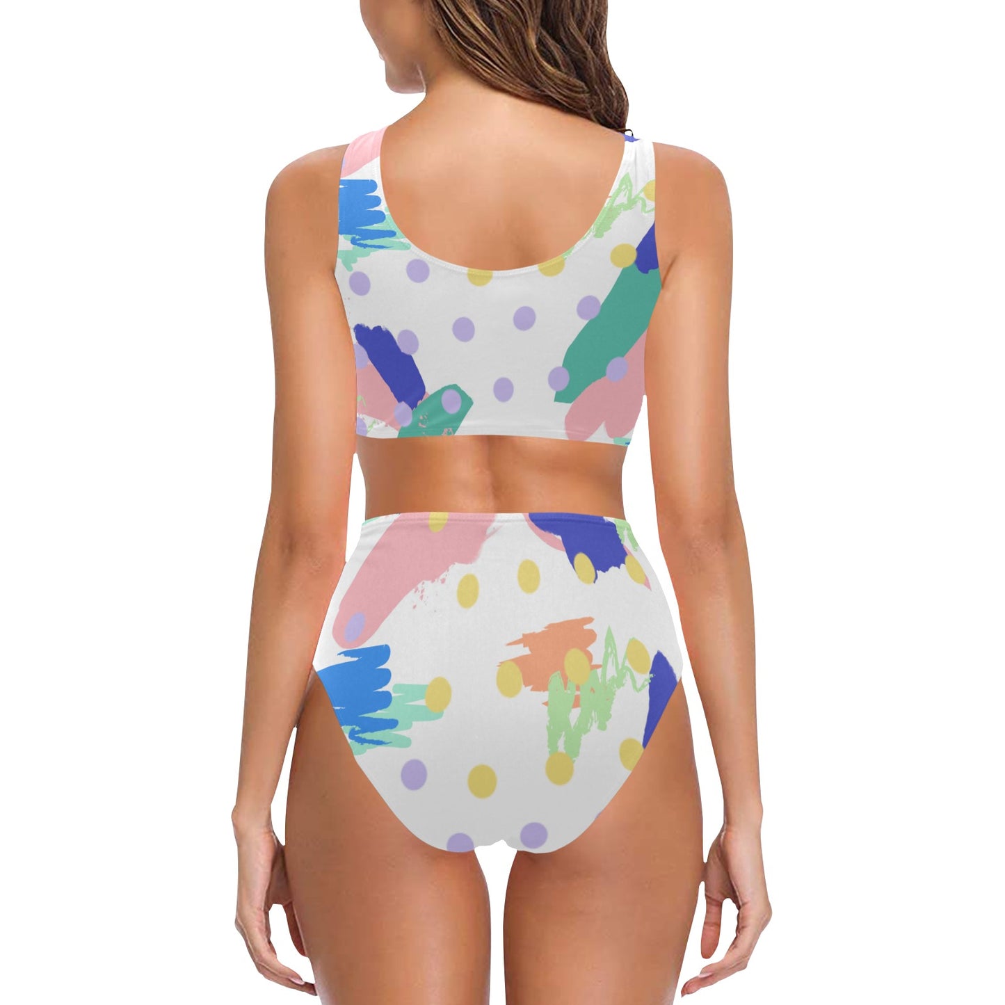 Creative Fun Chest Bow Tie Bikini Swimsuit
