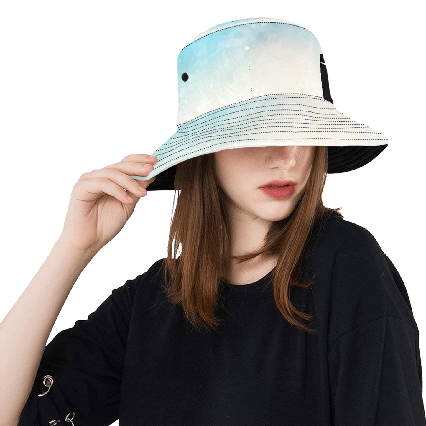 Bluish Unisex Bucket Hat