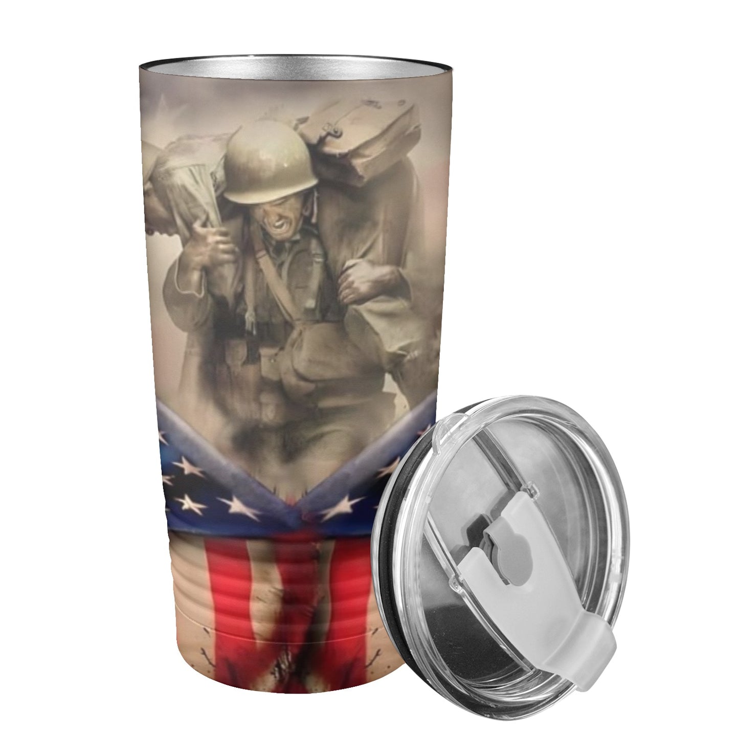 Veterans 20oz Insulated Stainless Steel Mobile Tumbler