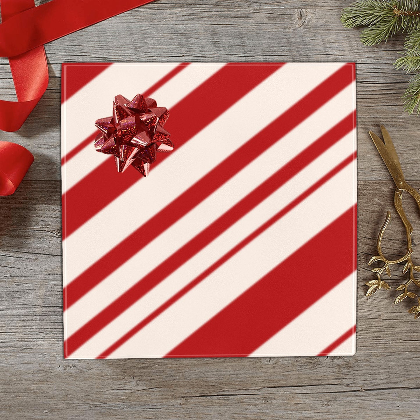 Candy Cane Gift Wrapping Paper 58"x 23" (3 Rolls)