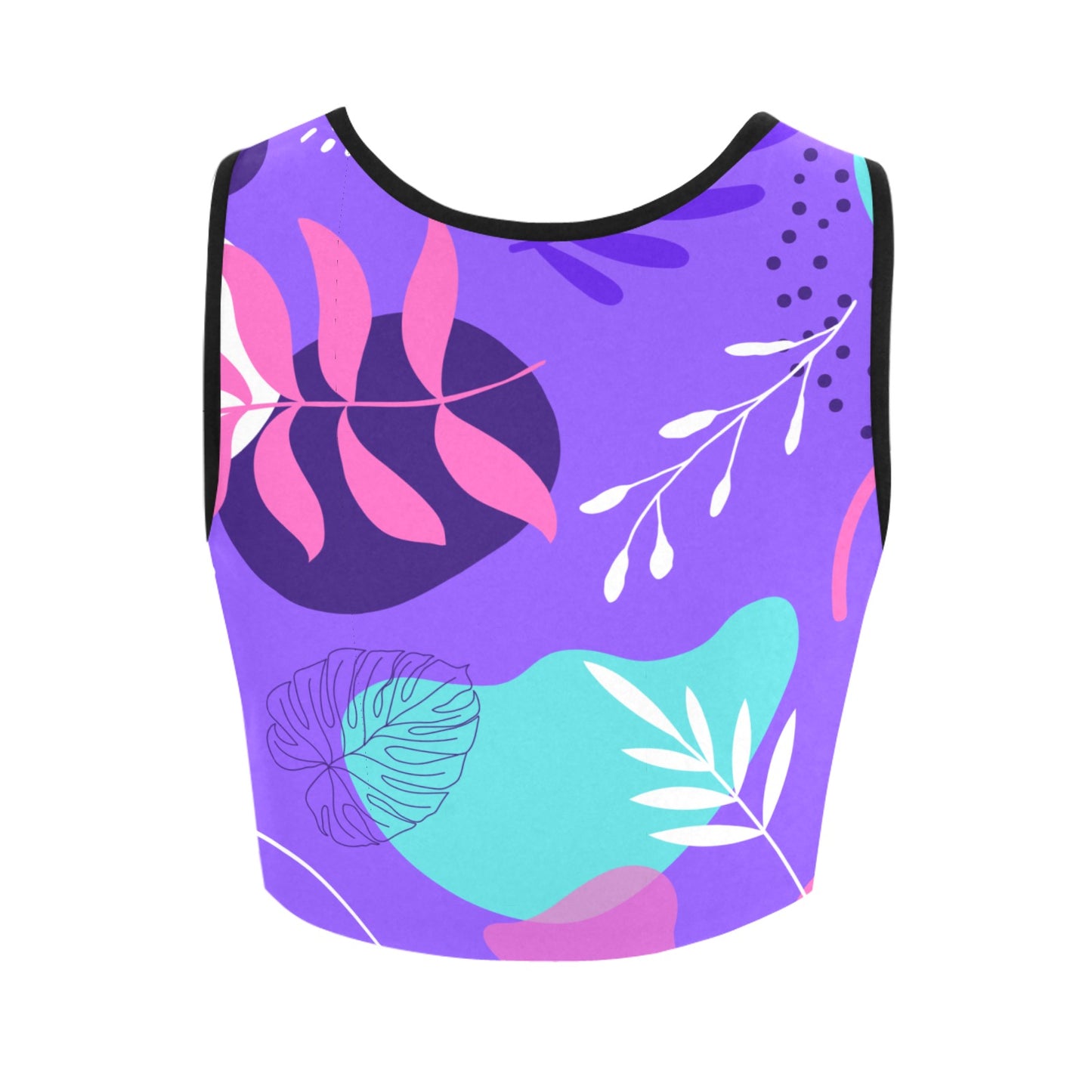 Purple Palms Women's Crop Top