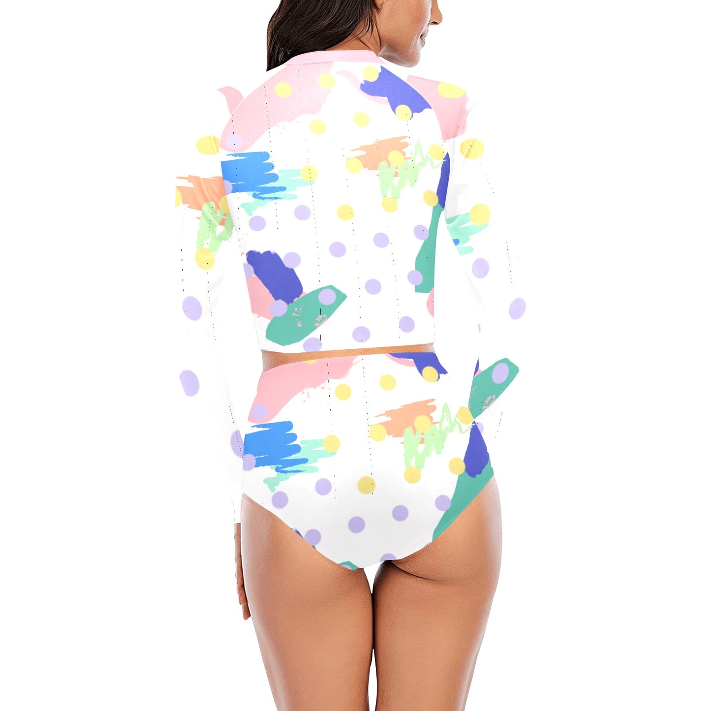 Creative Fun Long Sleeve Bikini Set