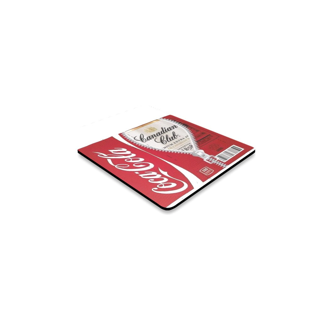 Cola & Canadian Club Square Coaster