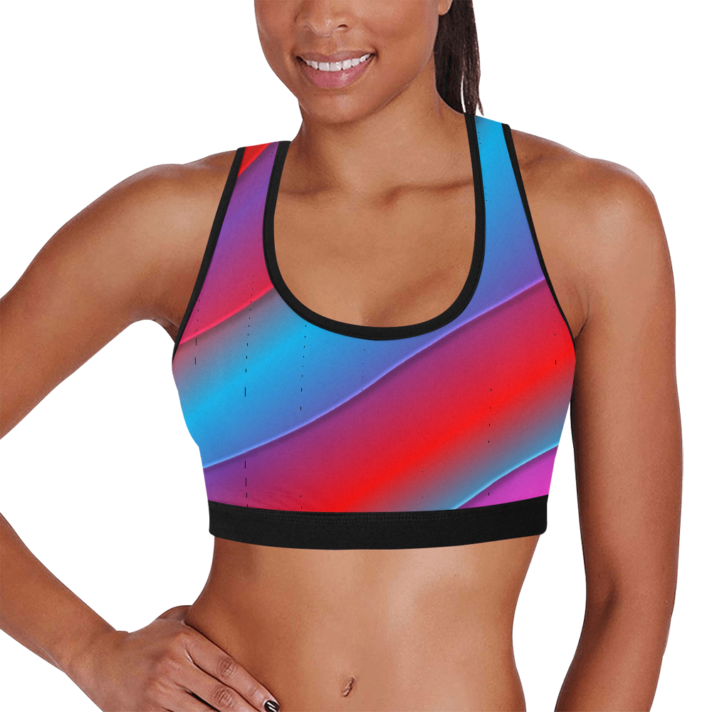 Red Brite Women's Sports Bra