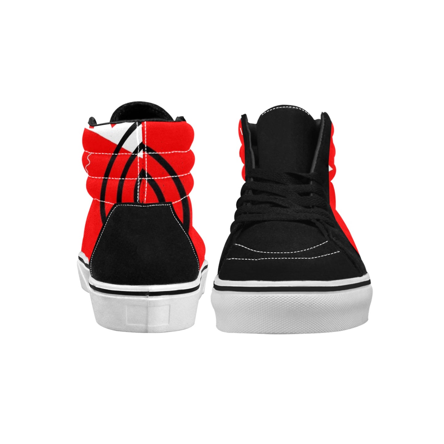 Red Does It Good Women's High Top Skateboarding Shoes