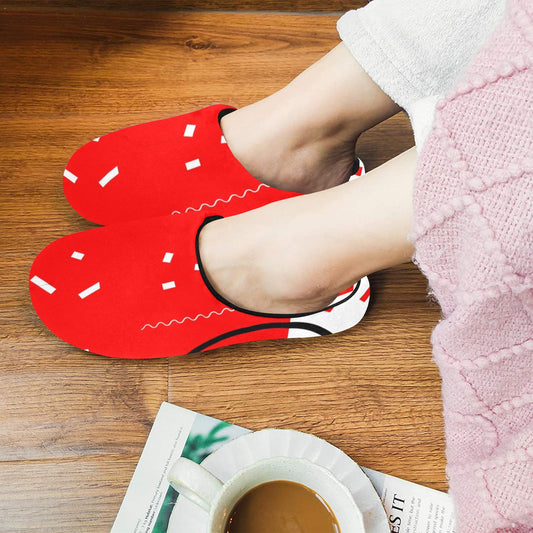 Red does it good Women's Non-Slip Cotton Slippers