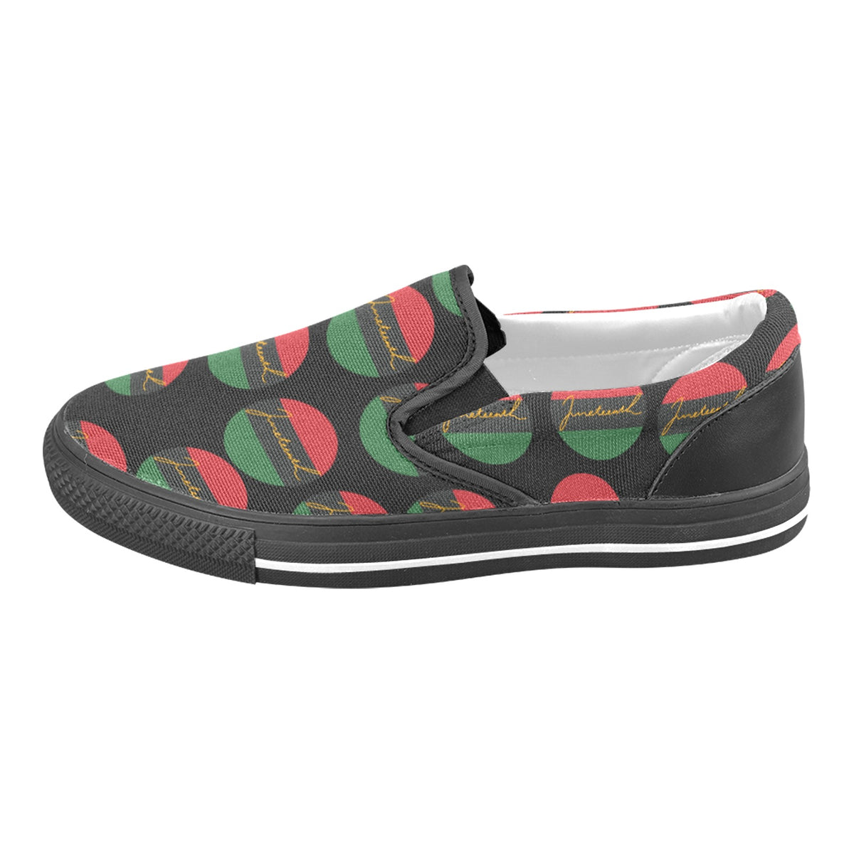 Juneteenth Men's Slip-on Shoes