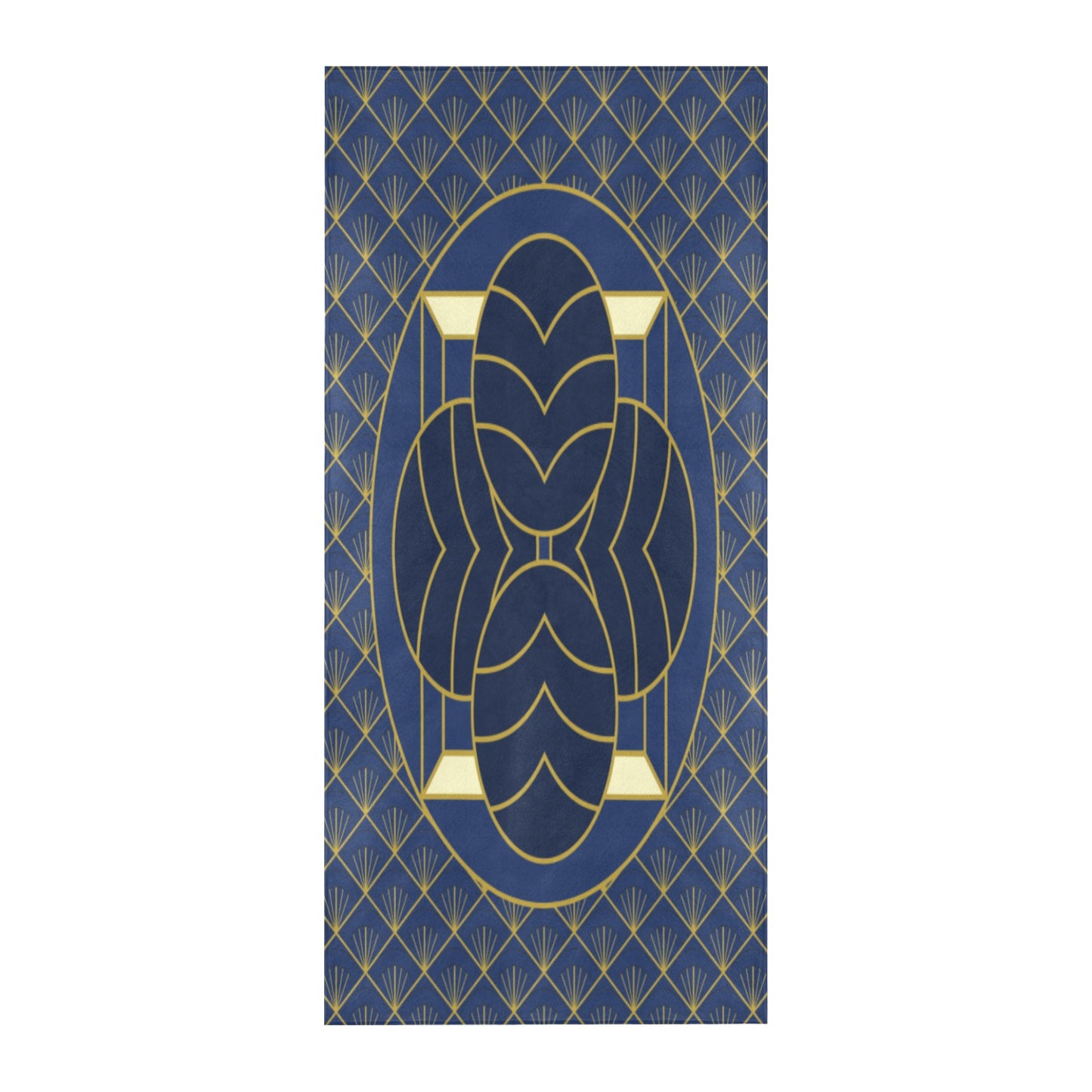 Navy Cut Beach Towel 32"x 71"