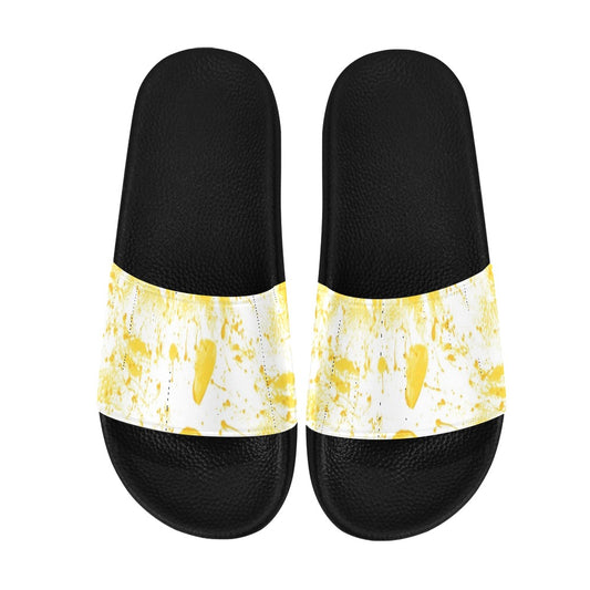 Yellow Splash Men's Slides