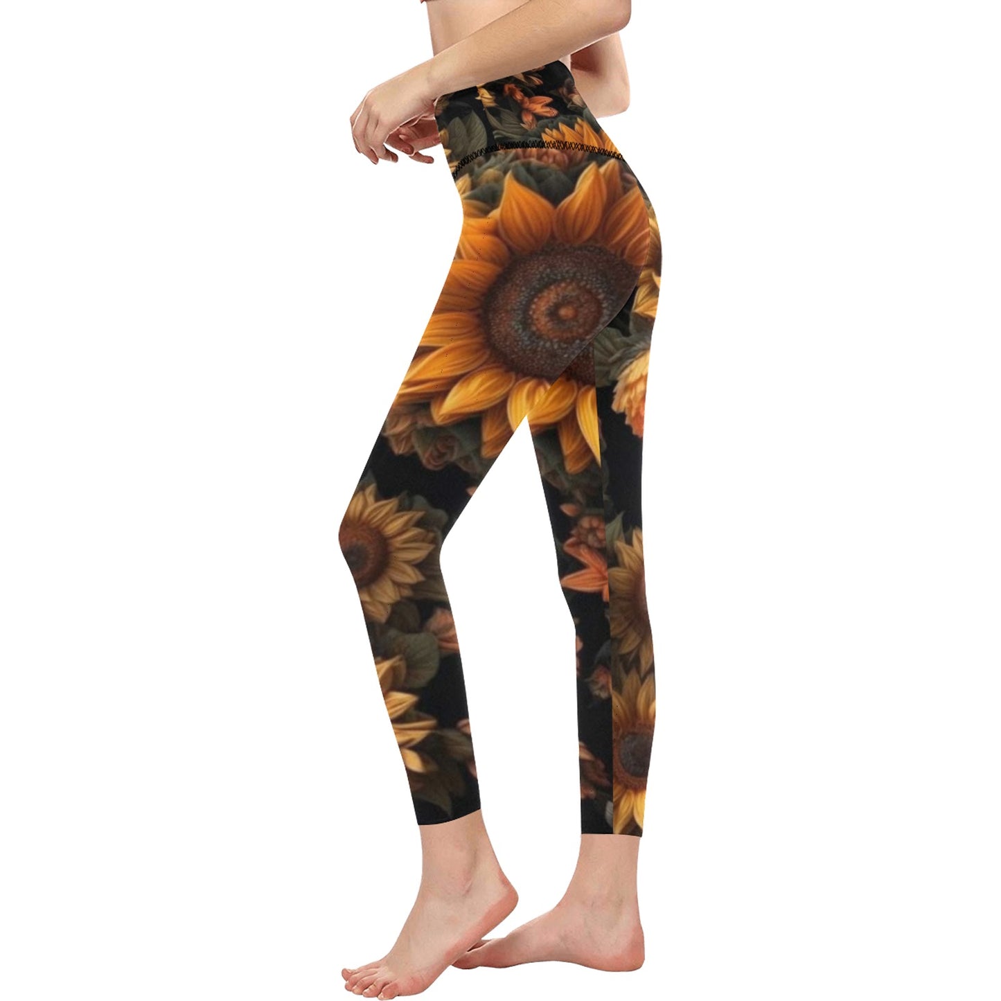 Sunflower Women's High-Waisted Leggings