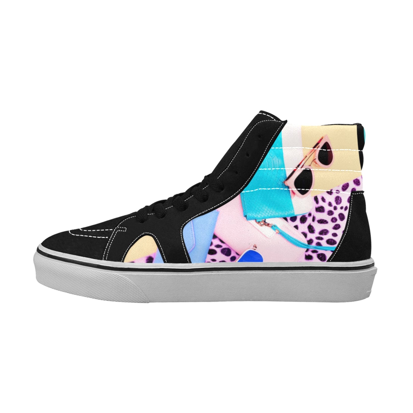 Blacknista Women's High Top Skateboarding Shoes