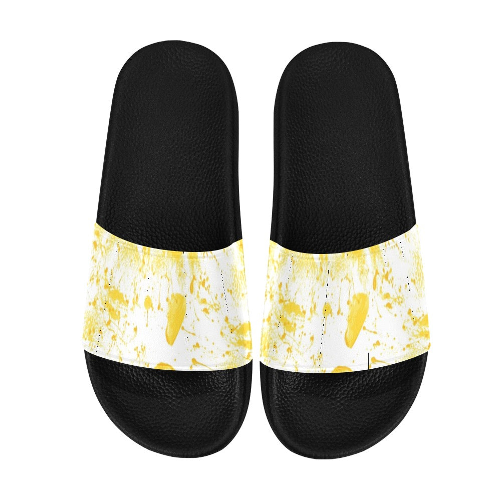 Yellow Splash Women's Slides