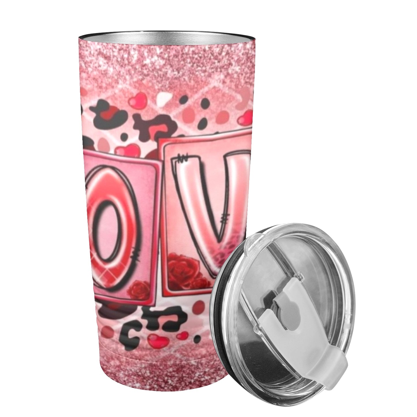 Love Valentines Day 20oz Insulated Stainless Steel Mobile Tumbler