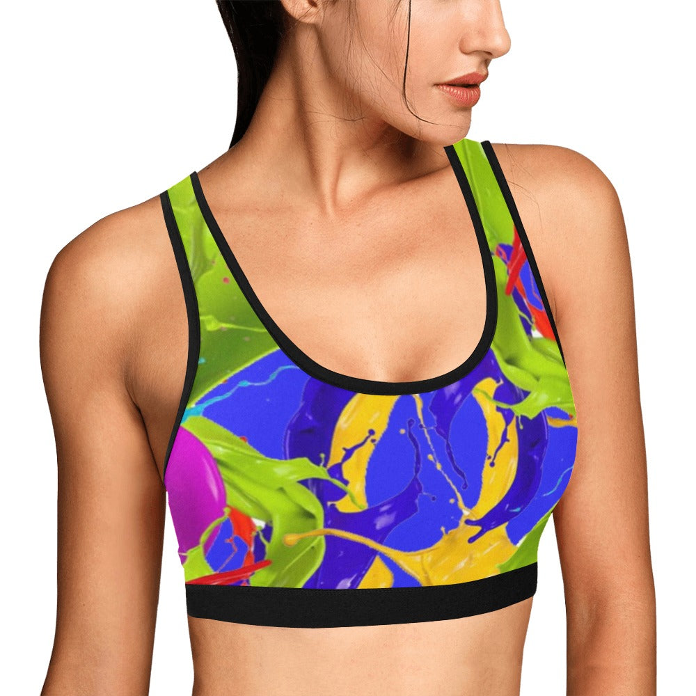 Color Mix Women's Sports Bra