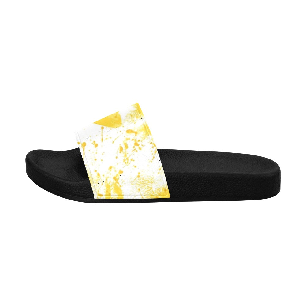 Yellow Splash Women's Slides