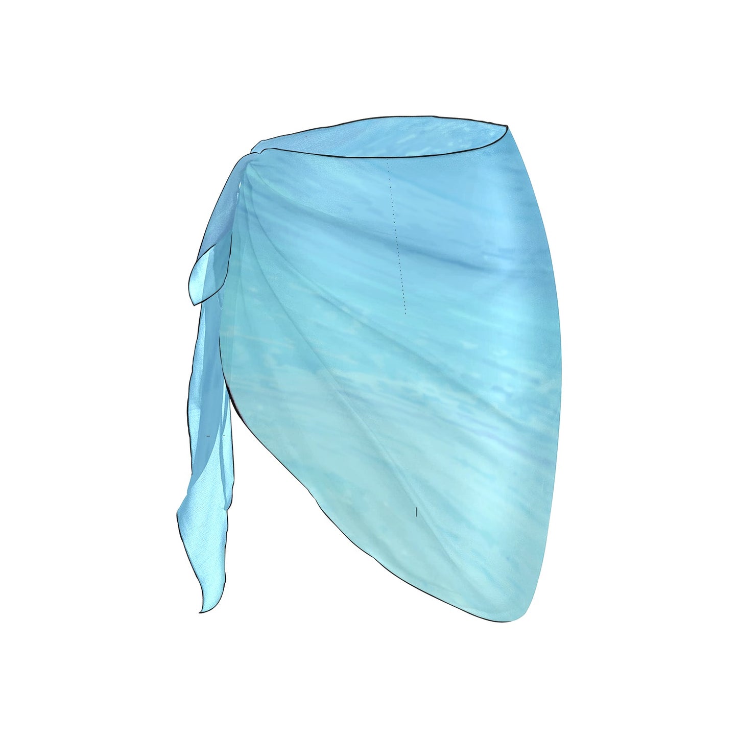 Blue Skies Beach Sarong Wrap