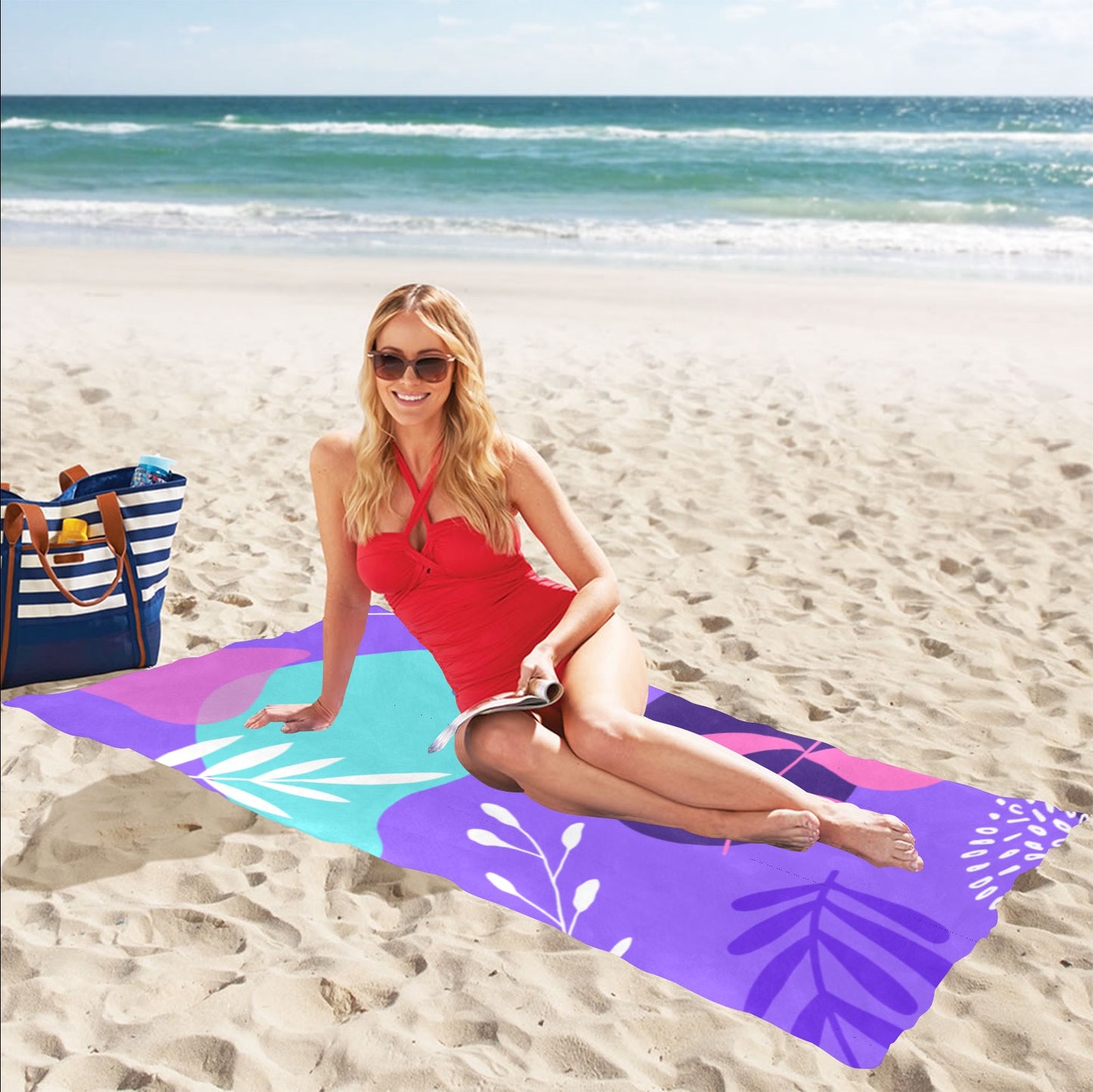 Party Palms Beach Towel 32"x 71"